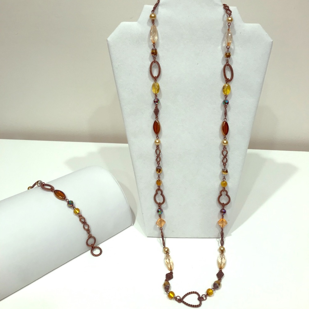 Park Lane Amaretto Necklace and Bracelet